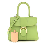 Box Calfskin PM Brillant Satchel Aloe