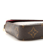 Monogram Pochette Felicie Chain Wallet Fuchsia