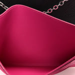 Epi Pochette Felicie Black Hot Pink