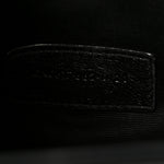 Grain De Poudre Matelasse Chevron Monogram Envelope Clutch Black