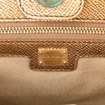 Metallic Dauphine Medium Frame Tote Gold