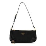 Re-Nylon Spazzolato Re-Edition 2002 Shoulder Bag Black