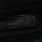 Calfskin Y Quilted Monogram Monochrome Toy Loulou Crossbody Bag Black