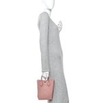 Gilbert Calfskin Jumbo GG Embossed Mini Tote Bag  Dusty Carmine