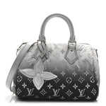 Nylon Monogram Gradient LV Snow Speedy Bandouliere 25 Frost