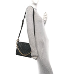 Lambskin Embossed Monogram Coussin PM Black