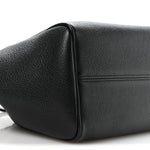 Calfskin Cuir Small Triomphe Cabas Drawstring Black
