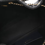 Denim Quilted Mini Chanel 25 Handbag Dark Blue