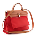 Vache Hunter Toile Herbag Zip 31 PM Rouge Tomate Natural