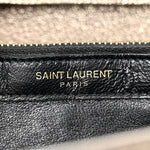 Grained Metallic Calfskin Monogram Chain Wallet Bronze