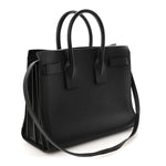 Grained Calfskin Small Sac De Jour Black