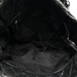 Distressed Lambskin Vintage Ligne Lady Braid Tote Black