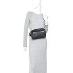 Soft GG Supreme Monogram Web Belt Bag Black Grey