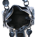 Metallic Calfskin Medium Paddington Satchel Blue
