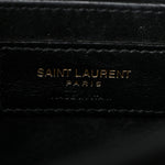 Calfskin Crocodile Embossed Large Monogram Sunset Black