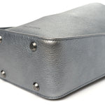 Metallic Calfskin XS Tool 2.0 North-South Tote Silver