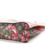 Soft GG Supreme Monogram Blooms Vertical Tote Beige Multicolor Dry Rose