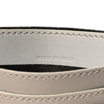X MARC JACOBS Nappa Vitello King Logo Print Cardholder White