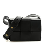 Lambskin Maxi Intreccio Candy Cassette Crossbody Bag Black