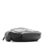 Caviar Quilted Filigree Waist Bag Black