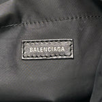 Nylon Medium Monaco Chain Shoulder Bag Black