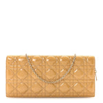 Patent Cannage Lady Dior Convertible Clutch Beige