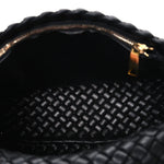 Nappa Intrecciato Small Cobble Shoulder Bag Black