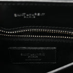 Calfskin Y Quilted Monogram Toy Loulou Crossbody Bag Black