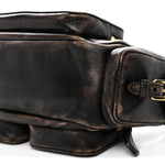 Distressed Nappa Pocket Bag Sand Coffee