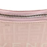 Coated Canvas Logo 4G Embossed Small Moon Cut Out Shoulder Bag Blossom Pink