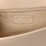 Braided Tweed Lambskin Medium Boy Flap Pink