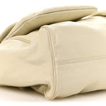 Glazed Caviar Reissue Double Pocket In the City Tote White
