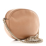 Pebbled Calfskin Mini Soho Chain Bag Camelia