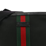 Techno Canvas Web Messenger Bag Black