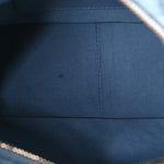 Washed Denim Quilted Cargo Large Hobo Light Blue