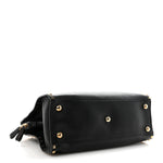 Vitello Rockstud Dome Shopper Black