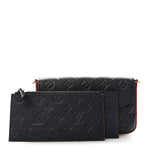 Empreinte Pochette Felicie Chain Wallet Marine Rouge