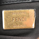 Shearling Vitello Dolce Macro FF 1974 Baguette Tobacco Black