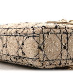 Tweed Cannage Medium Lady D-Joy Natural Black