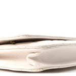 Caviar Quilted Wallet On Chain WOC White