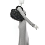 Nylon Quilted Small Coco Cocoon Tote Black