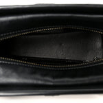 Snakeskin Patent Calfskin Small Gabrielle Hobo Black