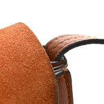 Suede Calfskin Small Faye Shoulder Bag Tobacco