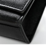 Grain De Poudre Medium Classic Monogram Monochrome Kate Satchel Black