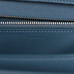 Box Calfskin Medium Classic Box Flap Bag Slate Blue
