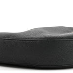 Pebbled Calfskin Augustina Hobo Black