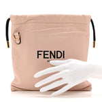 Soft Nappa Logo Small Drawstring Pouch Bag Rosa Quarzo Black