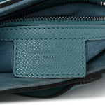 Grained Calfskin Saddle Bag Azure Blue