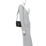 Smooth Calfskin Small Solferino Satchel Black
