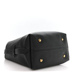 Grained Calfskin Low Key Hobo MM Black